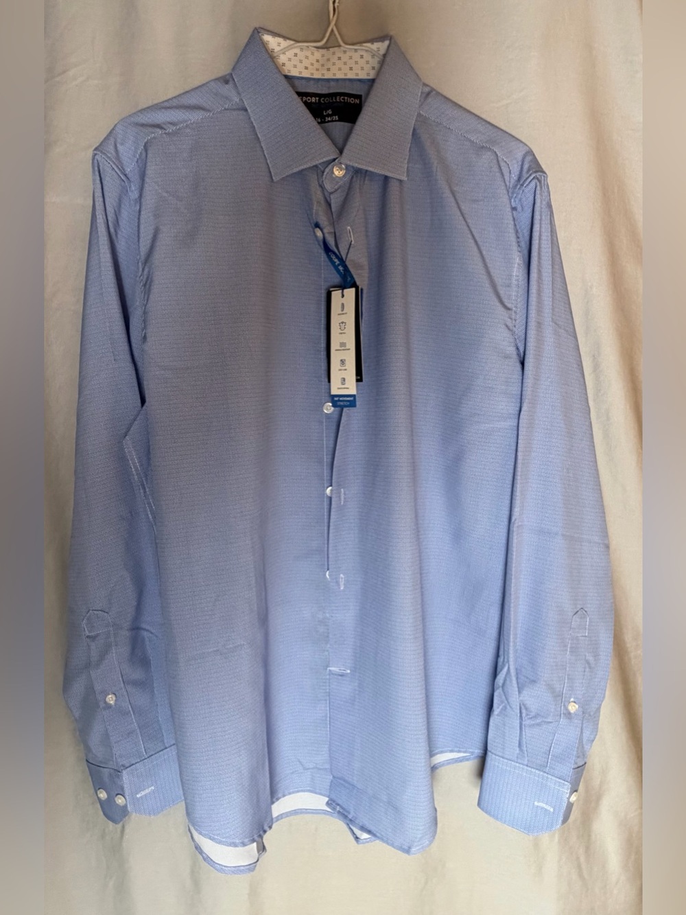 Report Collection Men's Light Blue Dress Shirt NWT